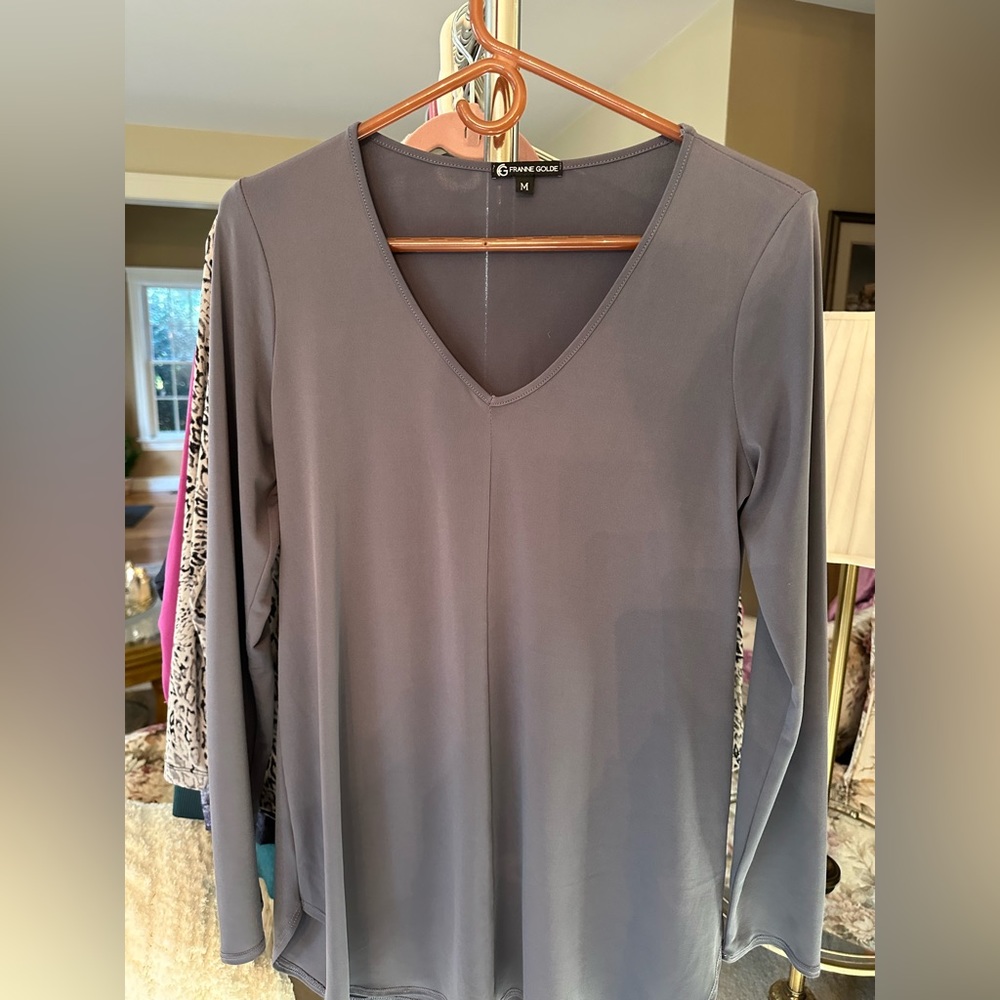 Frankie Golde long sleeve grey shirt